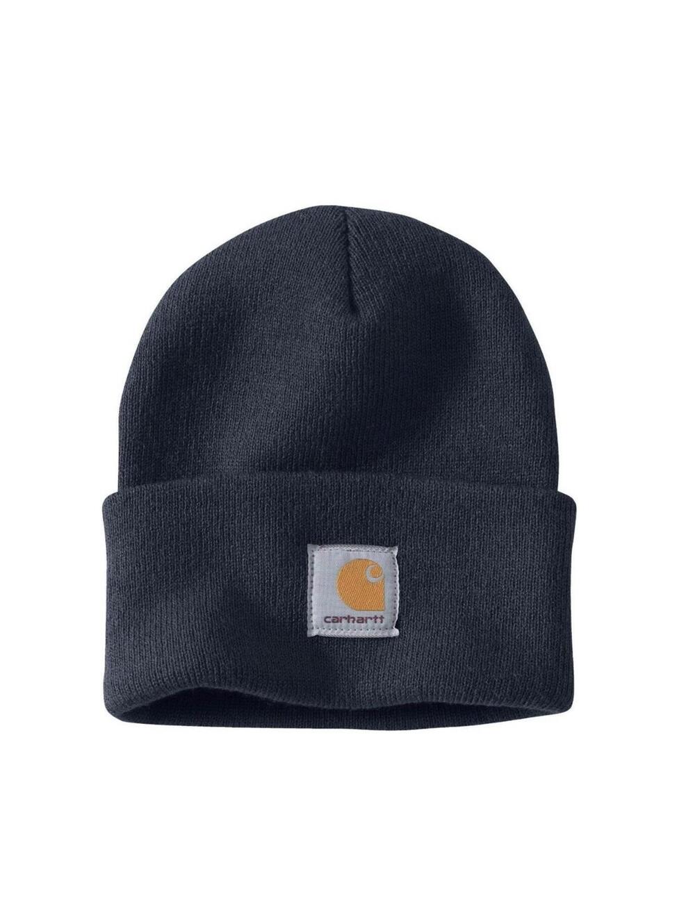 Carhartt Black Knit Beanie Warm Casual Streetwear One Size